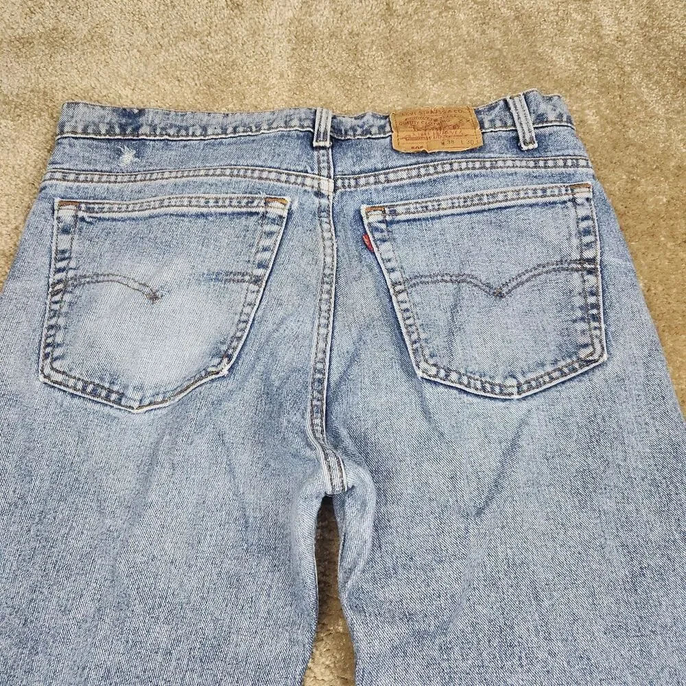 Levi's Vintage 505xx 92 Made In USA Medium Blue Wash Jeans Men's Size 38x30 #730